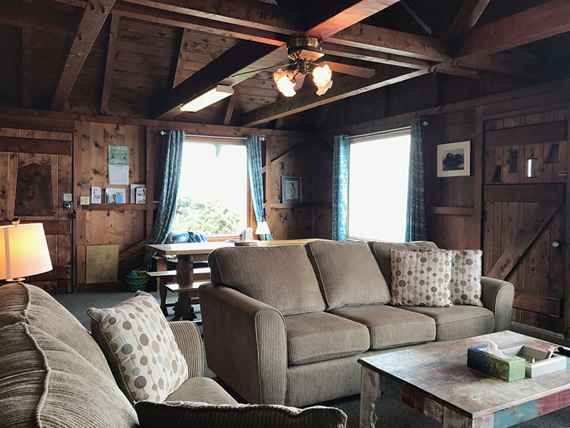 Old Rustic Beach House Living Room #1